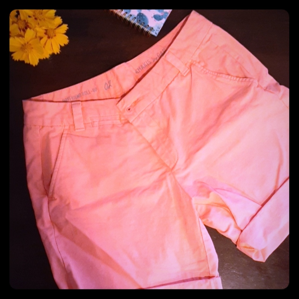 🌼3 for $10 bundle🌼GAP salmon boyfriend shorts